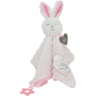 Somebunny Pink Lovey Lovey Blanket Bunny with Teether