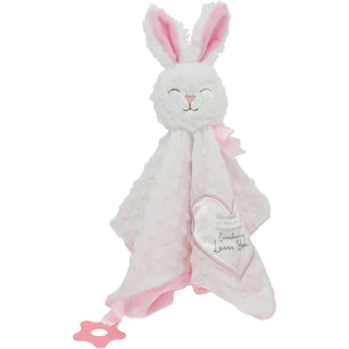 Somebunny Pink Lovey Lovey Blanket Bunny with Teether