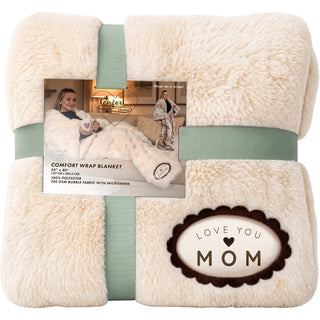Love You Mom 50" x 80" Comfort Wrap Blanket