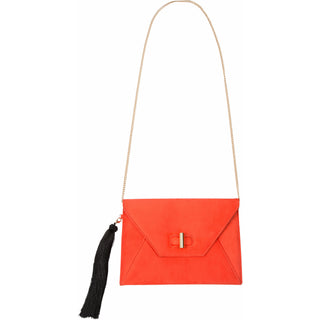 Valerie Chocolate 10.5" x 0.5" x 7.5" Oversized Clutch