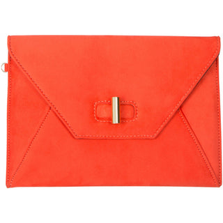 Valerie Chocolate 10.5" x 0.5" x 7.5" Oversized Clutch