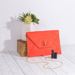 Valerie Chocolate 10.5" x 0.5" x 7.5" Oversized Clutch