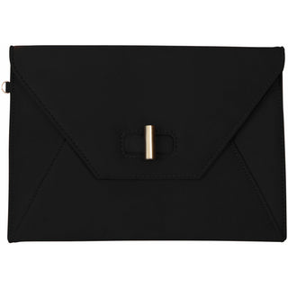 Valerie Chocolate 10.5" x 0.5" x 7.5" Oversized Clutch