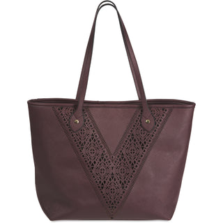 Jessica Dove 17" x 6" x 12.5" Dove/Slate Laser Cut Tote