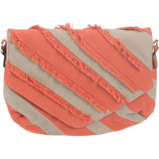 Olive 9" x 6.5" Canvas Shoulder Bag