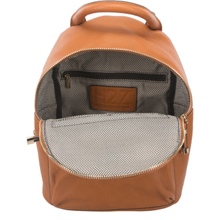 Cognac Ali 9" x 11.5" Backpack Handbag