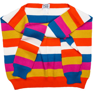 Sorbet Stripes 17" x 41" Faux Sweater Scarf