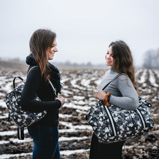 Noir Woodland 23" x 14" Canvas Camo Tote