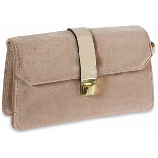 Almond Velvet  Crossbody Bag