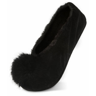 Black Velvet Slipper