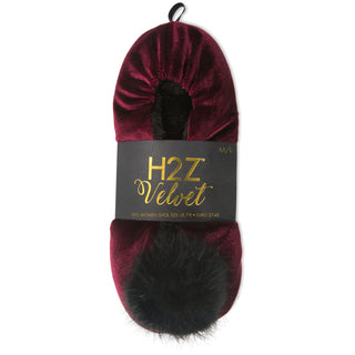 Wine S/M Velvet Slipper