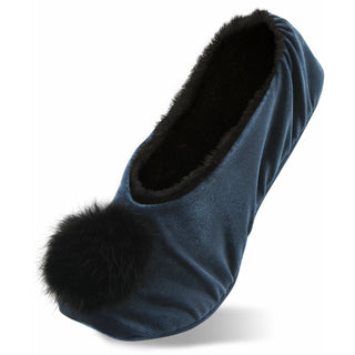 Slate Velvet Slipper