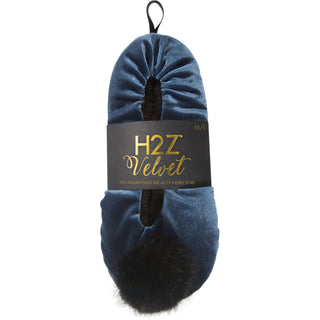 Slate S/M Velvet Slipper