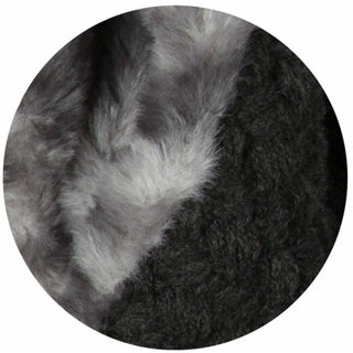 Warm  Weave Knit & Faux Fur Infinity Scarf