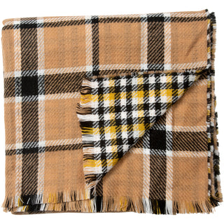 Butterscotch 74.5" x 25.5" Plaid Scarf