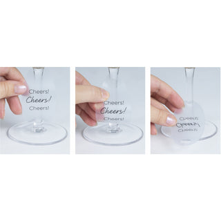 Forget Me Not 24 oz Hand Decorated Glass