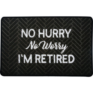 No Hurry 27.5" x 17.75" Floor Mat