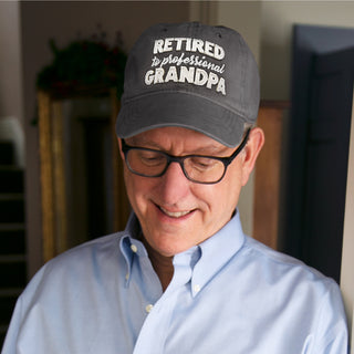 Professional Grandpa Gray Adjustable Hat