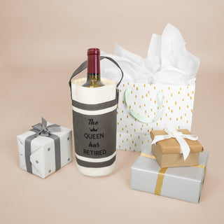 Queen Canvas Bottle Gift Bag