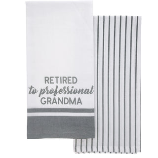 Professional Grandma Tea Towel Gift Set (2 - 20" x 28")