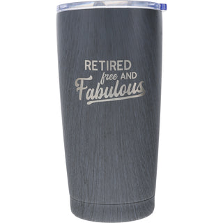 Fabulous 20 oz Wood Finish Stainless Steel Travel Tumbler