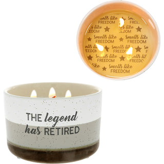 The Legend 12 oz - 100% Soy Wax Reveal Triple Wick Candle Scent: Tranquility