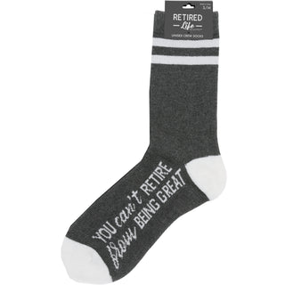 You Can't Retire S/M Crew Socks