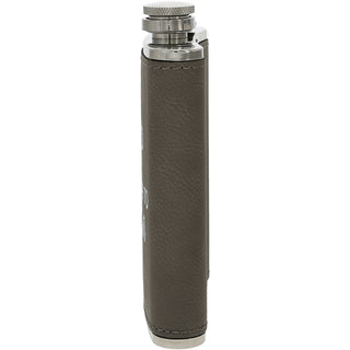 Zero Tasks PU Leather & Stainless Steel 8 oz Flask