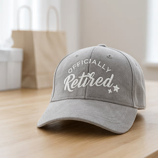 Retired Gray Adjustable Suede Hat