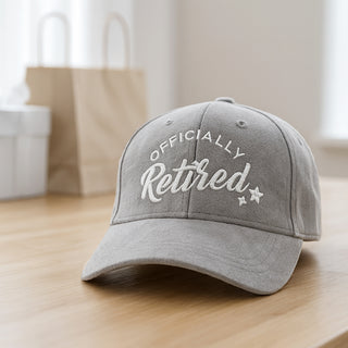 Retired Gray Adjustable Suede Hat