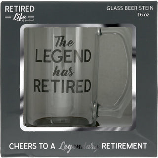 Retired Gift Boxed 16 oz Glass Stein