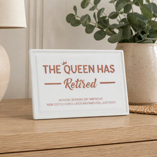 The Queen 6" x 4" Ceramic Plaque