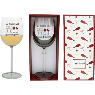 Needed Glasses Gift Boxed 17 oz Wine Glass