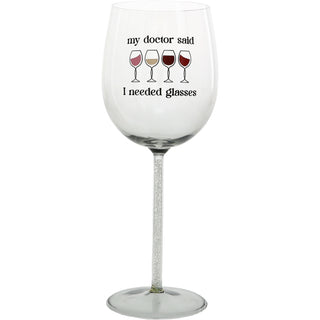 Needed Glasses Gift Boxed 17 oz Wine Glass