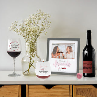 Wine Time Finally Gift Boxed 17 oz Wine Glass