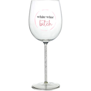 White Wine Bitch Gift Boxed 17 oz Wine Glass