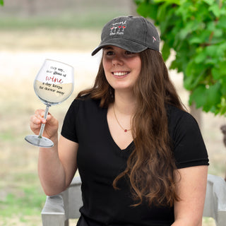 Uncork The Fun Gray Adjustable Hat