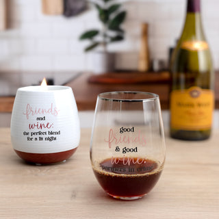 Partner In Crime Gift Boxed 18 oz Stemless Wine Glass