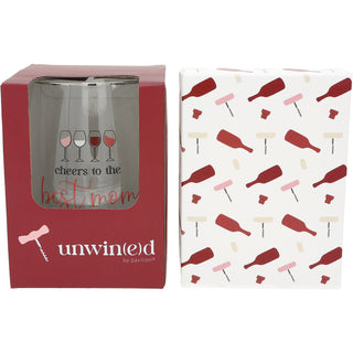Best Mom Gift Boxed 18 oz Stemless Wine Glass