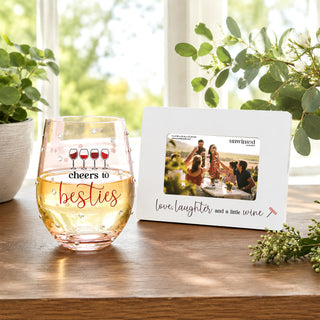 A Little Wine 8.25" x 6.5" Frame (Holds 6" x 4" Photo)