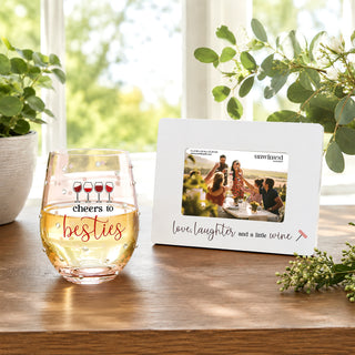 A Little Wine 8.25" x 6.5" Frame (Holds 6" x 4" Photo)