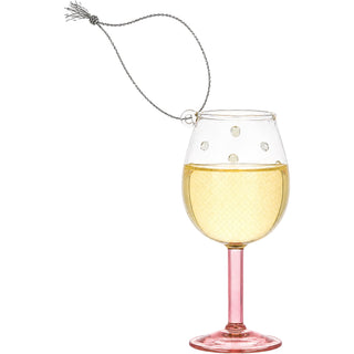 Wine Tasting Friends 4" Mini Wine Glass Ornament