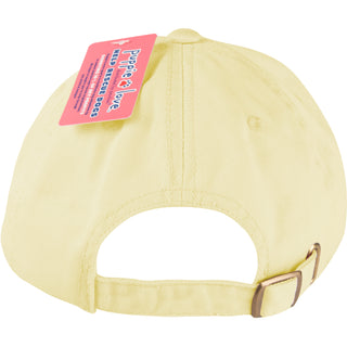 Peace Light Yellow Adjustable Hat