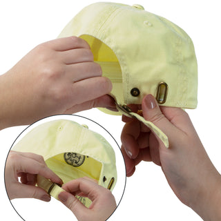 Peace Light Yellow Adjustable Hat