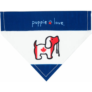 Canada 7" x 5" Canvas Slip on Pet Bandana