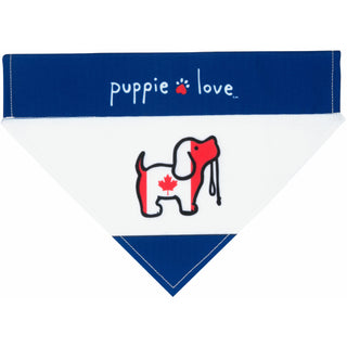 Canada 7" x 5" Canvas Slip on Pet Bandana