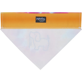 Tie Dye 12" x 8" Canvas Slip on Pet Bandana