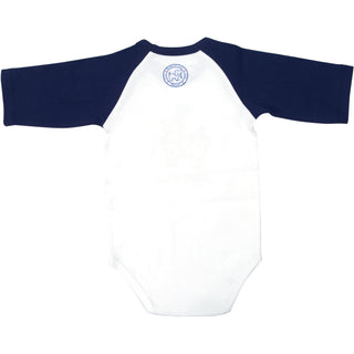 USA 6-12 Months 3/4 Length Navy Sleeve Onesie
