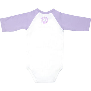 Mermaid 6-12 Months 3/4 Length Purple Sleeve Onesie