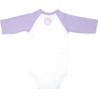 Mermaid 6-12 Months 3/4 Length Purple Sleeve Onesie